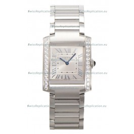 Cartier Tank Francaise Stainless Steel Swiss Quartz Replica Watch 25.70MM