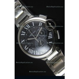 Ballon De Cartier Chronograph in Stainless Steel Case - 1:1 Mirror Replica