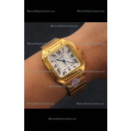 Santos De Cartier 1:1 Mirror Replica - 40MM Yellow Gold Swiss Movement Watch