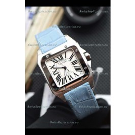 Santos De Cartier 1:1 Mirror Replica - 35MM Stainless Steel Casing Watch 