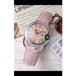 Ballon De Cartier Swiss Automatic Beige Dial Mirror Quality 33MM in Stainless Steel