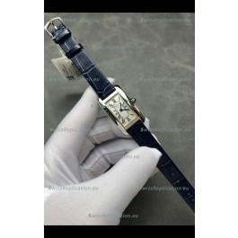 Cartier Tank Americaine Ladies Swiss Quartz Watch 1:1 Mirror Replica Steel Casing