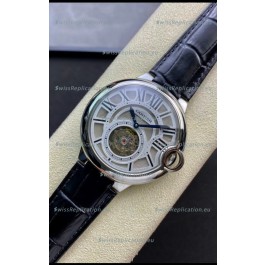 Ballon De Cartier Swiss Tourbillon 1:1 Mirror Replica Watch in Leather Strap