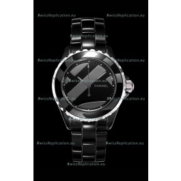 Chanel J12 Untitled Black Ceramic Casing Watch 1:1 Mirror Replica Watch - 38MM Automatic Movement