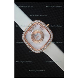Chopard Happy Diamonds 38MM White Strap in White Dial