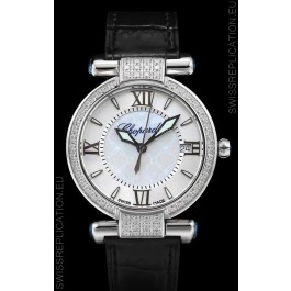 Chopard Imperiale White Dial Swiss Automatic Replica Watch in 904L Steel 