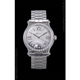 Chopard Happy Sport 1:1 Mirror Swiss Automatic Replica Watch 36MM in 904L Steel Casing White Dial