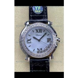 Chopard Happy Sport 1:1 Mirror Swiss Quartz Watch 36MM in 904L Steel White Dial