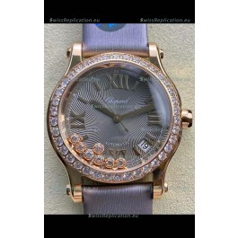 Chopard Happy Sport 1:1 Mirror Swiss Automatic Replica Watch 36MM in Rose Gold Casing