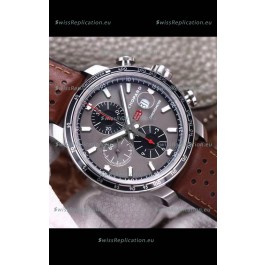 Chopard Classic Racing Chronograph 1:1 Mirror Replica Watch in Steel Casing - Grey Dial 