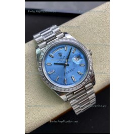 Rolex Day Date Presidential M228396TBR-0002 904L 40MM - Ice Blue Dial 1:1 Mirror Quality Watch
