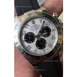 Rolex Cosmograph Daytona 116509 White Dial Cal.4130 Movement - 904L Steel Watch