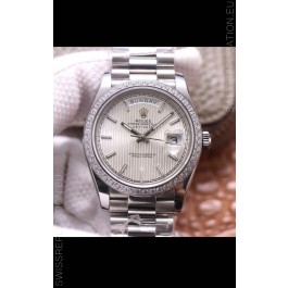 Rolex Day Date Presidential 904L Steel 40MM - Steel Dial 1:1 Mirror Quality Watch