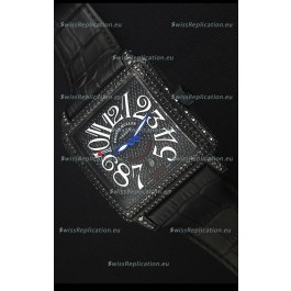 Franck Muller Conquistador King Automatic Swiss Replica Watch in Black PVD Case
