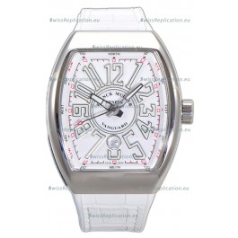 Franck Muller Vanguard Yachting V45 Stainless Steel Casing Rubber Clad Strap Swiss Replica Watch 