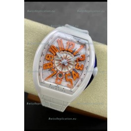 Franck Muller Vanguard Yachting White Ceramic 1:1 Mirror Swiss Replica Watch