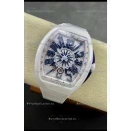 Franck Muller Vanguard Yachting White Ceramic 1:1 Mirror Swiss Replica Watch