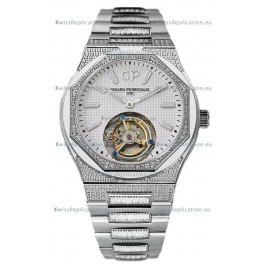 Girard Perregaux Laureato Tourbillon 1:1 White Dial Mirror Swiss Replica Watch