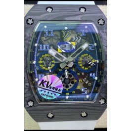 Richard Mille RM011 Felipe Massa 1:1 Mirror Quality One Piece Black Forged Carbon Case Watch