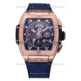 Hublot Spirit of Bang Rose Gold Casing Blue Dial - 42MM Swiss Replica