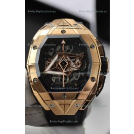 Hublot Spirit of Bang Sang Bleu Edition Rose Gold Swiss Replica Watch 