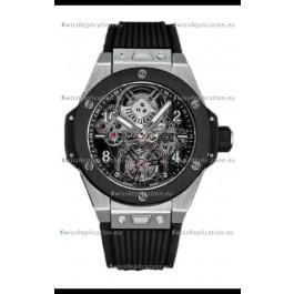 Hublot Big Bang Tourbillon Titanium Casing Ceramic Bezel Watch in 45MM 1:1 Mirror Replica