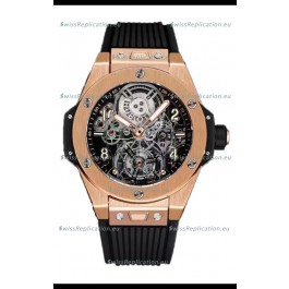 Hublot Big Bang Tourbillon Rose Gold Casing Watch in 45MM 1:1 Mirror Replica