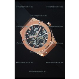 Hublot Classic Fusion Skeleton Rose Gold Case Japanese Movement