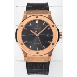 Hublot Super Clone Classic Fusion Rose Gold 42MM 1:1 Mirror Replica Watch Grey Dial