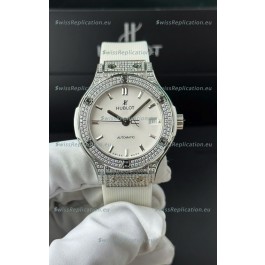 Hublot Super Clone Classic Fusion Titanium 38MM 1:1 Mirror Replica Watch White Dial