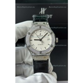 Hublot Super Clone Classic Fusion Titanium 38MM 1:1 Mirror Replica Watch White Dial