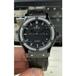 Hublot Classic Fusion Ceramic Swarovski Crystals Bezel 42MM Swiss Replica Watch