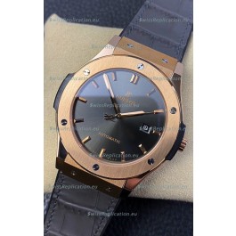 Hublot Classic Fusion 1:1 Mirror Replica Swiss Watch in 904L Steel Casing Grey Dial 42MM