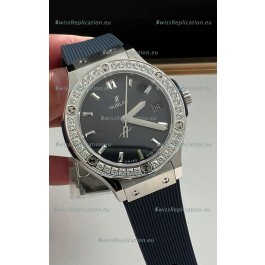 Hublot Classic Fusion Stainless Steel 33MM Blue Dial Swiss Quartz Movement Watch 1:1 Mirror Quality
