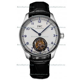 IWC Portugieser IW5458 Hand-Wound Genuine Tourbillon Steel Swiss Replica Watch 