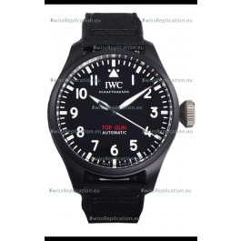 IWC Big Pilot's IW326906 Top Gun Edition 43MM Black Nylon Strap Ceramic Swiss Replica 