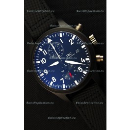 IWC Pilot's Top Gun Chronograph IW389001 1:1 Ceramic Case Ultimate Mirror Replica Watch 
