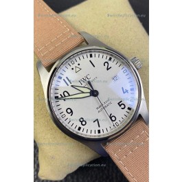 IWC Pilot Mark XVIII IW327002 1:1 Mirror Swiss Replica Watch in White Dial 