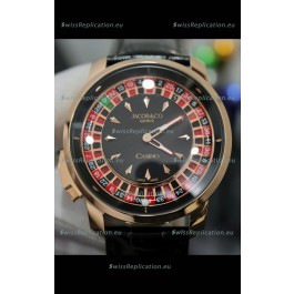 Jacob and Co Roulette Edition Replica Watch in Rose Gold Casing 