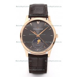 Jaeger LeCoultre Master Ultra Thin Moon Pink Gold 1:1 Mirror Replica Watch
