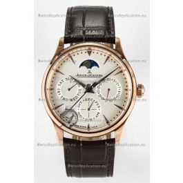 Jaeger LeCoultre Super Clone Master Ultra-Thin Perpetual Calendar White Dial Watch
