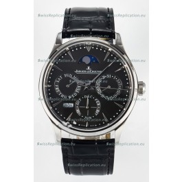 Jaeger LeCoultre Super Clone Master Ultra-Thin Perpetual Calendar Grey Dial Watch