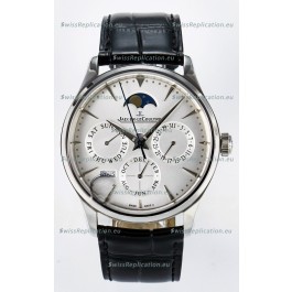 Jaeger LeCoultre Super Clone Master Ultra Thin Perpetual Calendar White Dial Watch