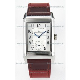 Jaeger-LeCoultre Reverso Super Clone DuoFace Black/White Steel Replica Watch 