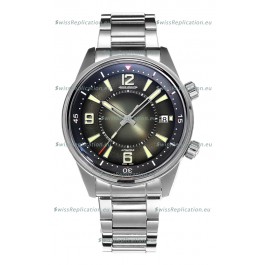 Jaeger LeCoultre Polaris Date Green Dial Steel Strap 1:1 Mirror Replica Watch 42MM
