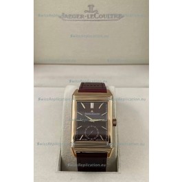 Jaeger-LeCoultre Reverso DuoFace Rose Gold Casing Watch Red Dial in Swiss Automatic Movement