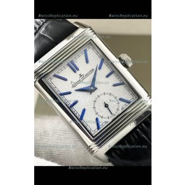 Jaeger-LeCoultre Reverso DuoFace Steel Casing Watch Nay Blue Dial in Swiss Automatic Movement