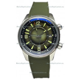 Jaeger LeCoultre Polaris Date Green Dial Rubber Strap 1:1 Mirror Replica Watch 42MM