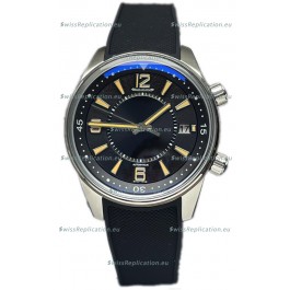 Jaeger LeCoultre Polaris Date Black Dial Rubber Strap 1:1 Mirror Replica Watch 42MM