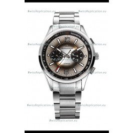 Jaeger LeCoultre Polaris Chronograph Stainless Steel Casing Grey Dial Swiss Replica Watch 